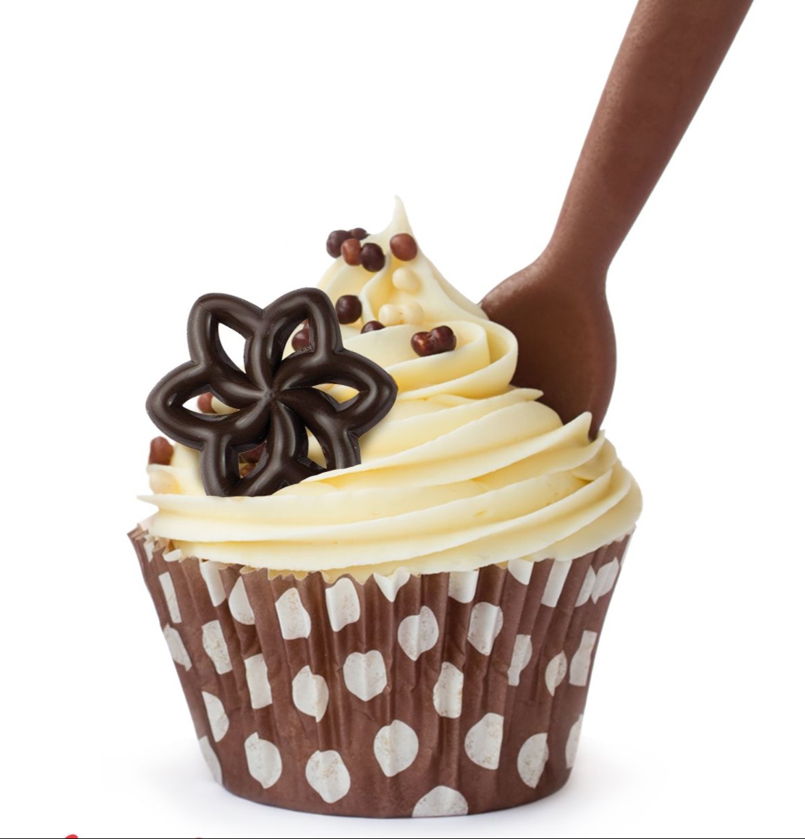 Schoko Filigran Blume 27 x 27 mm 96 Stk.