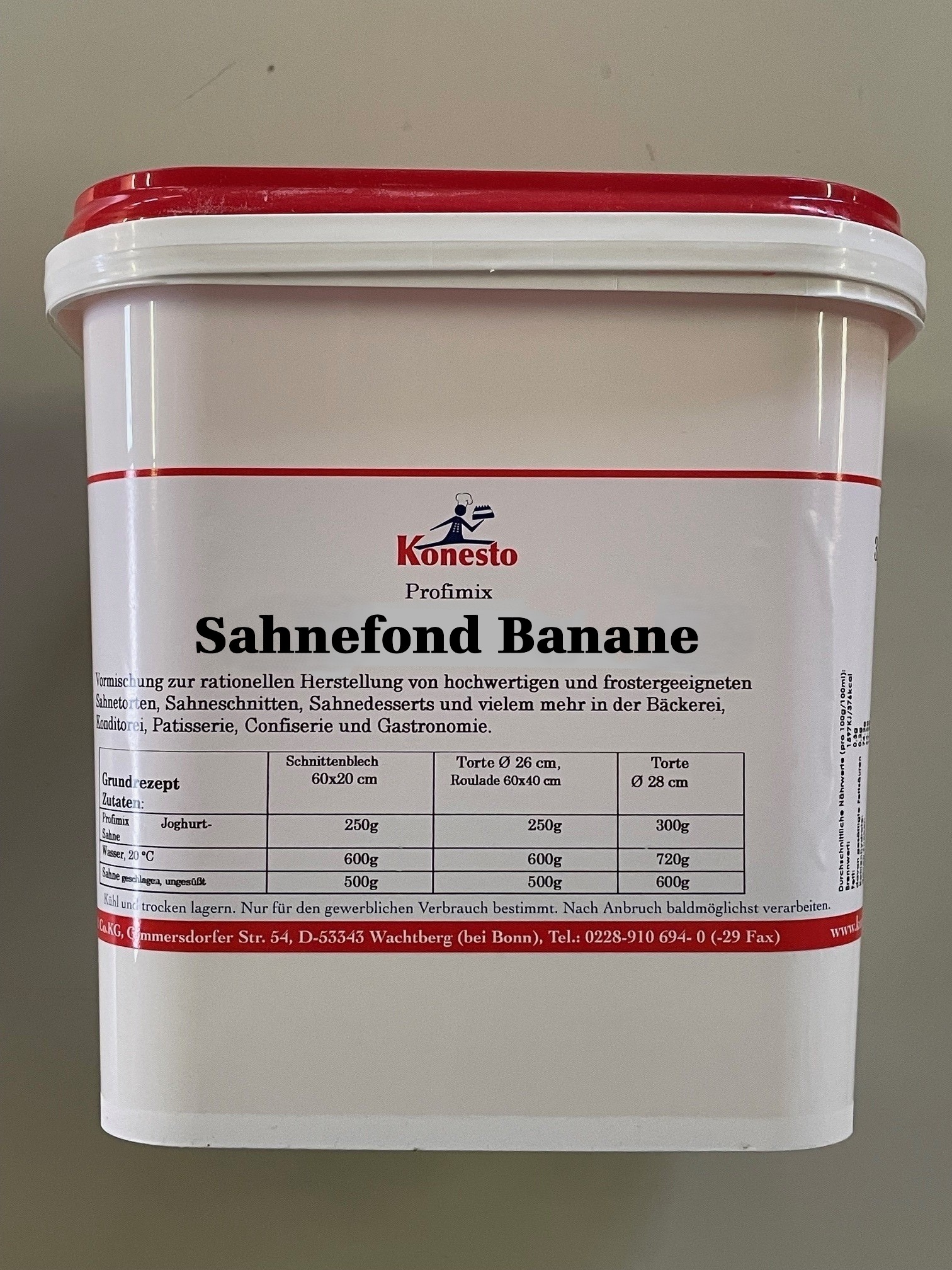 Sahnefond Banane 3 kg