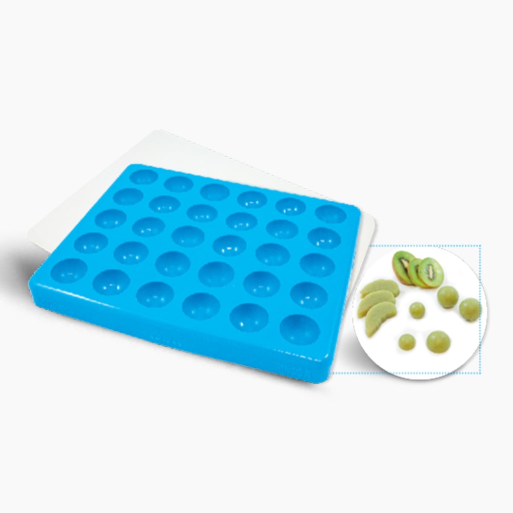 smoothfood Form Halbkugel, groß mit Deckel (30 Nutzen à 20g)