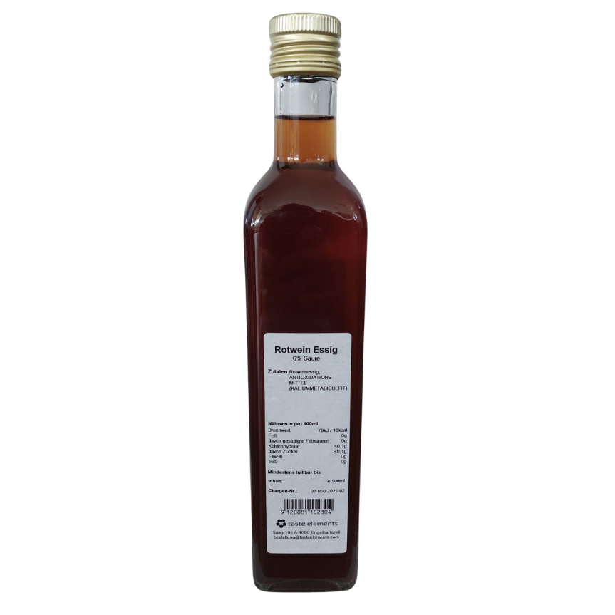 Rotwein Essig, Karton