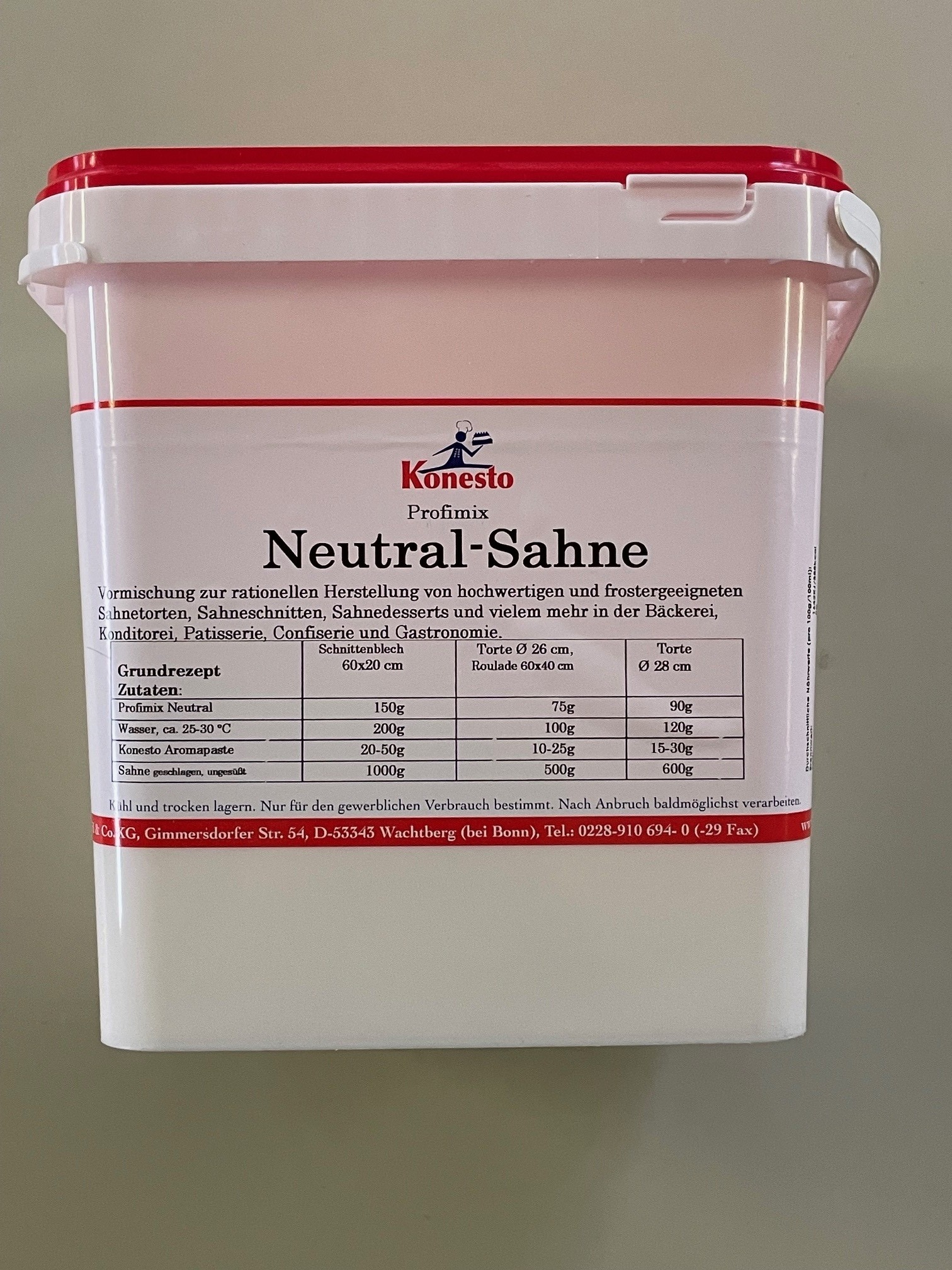 Sahnefond Neutral 3 kg