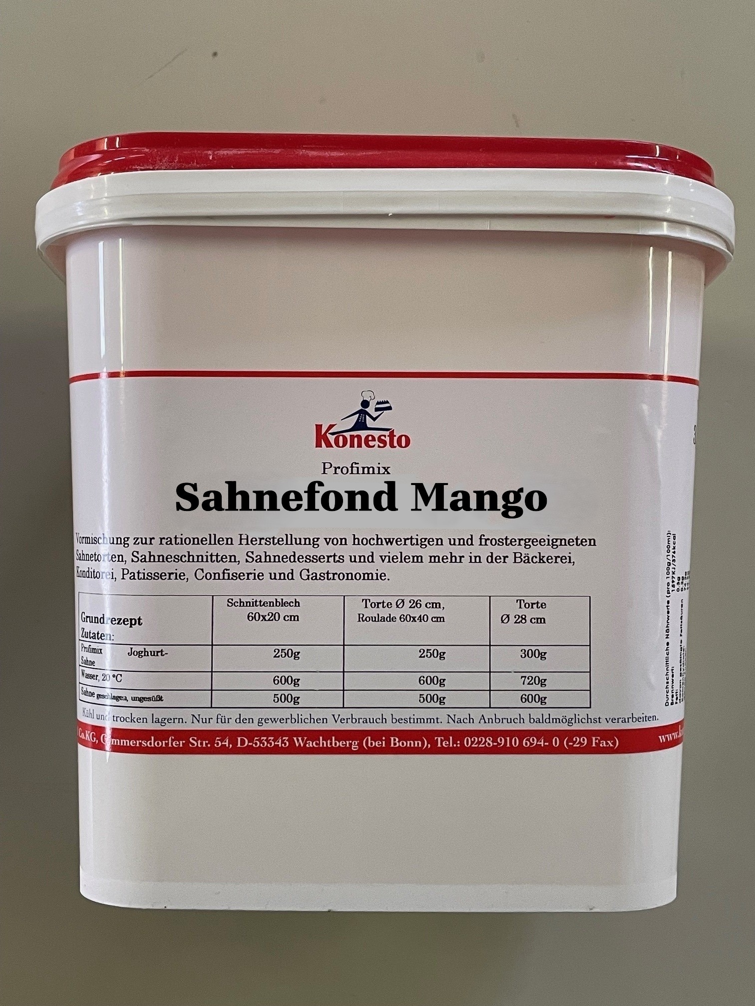 Sahnefond Mango 3 kg