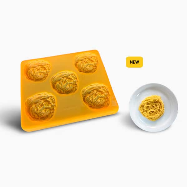 smoothfood Silikonform Spaghetti mit Deckel (5 Nutzen  à 55g)